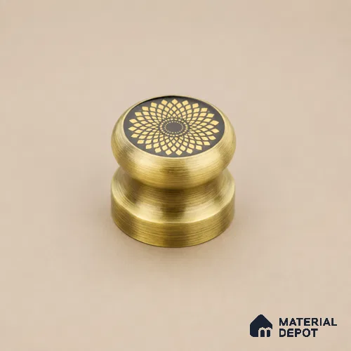 Ottr Stainless Steel Knob HA 00259 C Antique Brass Finish - Standard | 2 Years Warranty