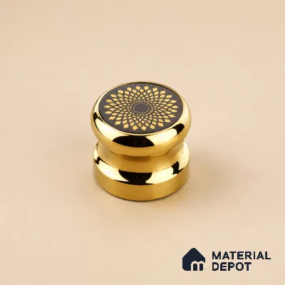 Ottr Stainless Steel Knob HA 00259 B PVD Gold Finish - Standard | 2 Years Warranty