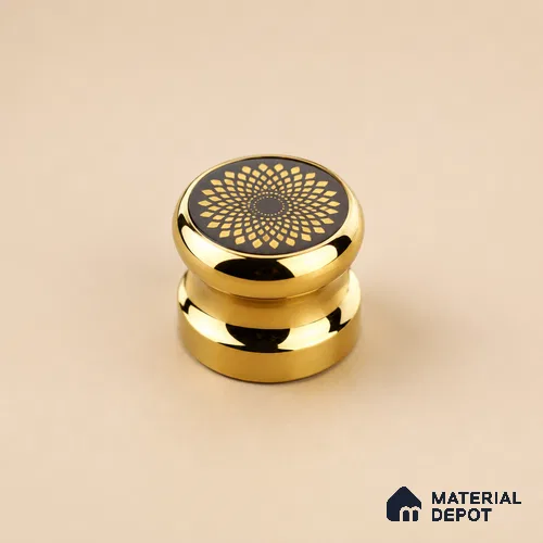 Ottr Stainless Steel Knob HA 00259 B PVD Gold Finish - Standard | 2 Years Warranty