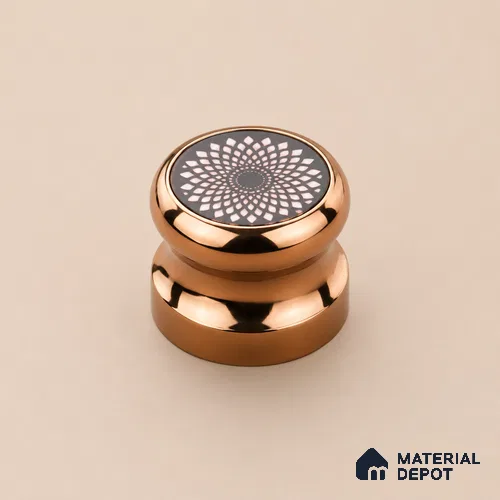 Ottr Stainless Steel Knob HA 00259 PVD Rose Gold Finish - Standard | 2 Years Warranty