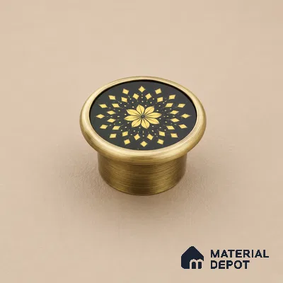 Ottr Stainless Steel Knob HA 00260 C Antique Brass Finish - Standard | 2 Years Warranty