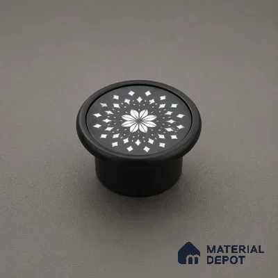 Ottr Stainless Steel Knob HA 00260 D Black Finish - Standard | 2 Years Warranty
