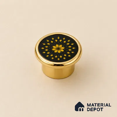 Ottr Stainless Steel Knob HA 00260 B PVD Gold Finish - Standard | 2 Years Warranty