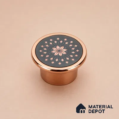 Ottr Stainless Steel Knob HA 00260 PVD Rose Gold Finish - Standard | 2 Years Warranty