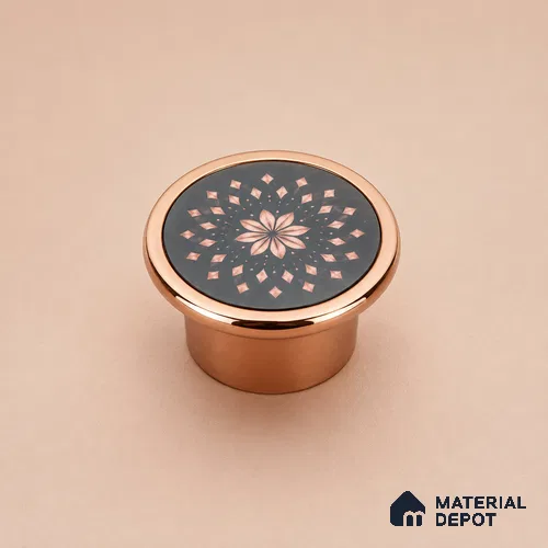 Ottr Stainless Steel Knob HA 00260 PVD Rose Gold Finish - Standard | 2 Years Warranty