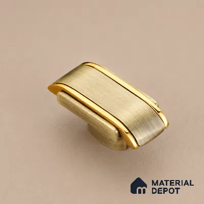 Ottr Zinc Knob HA 00261 C Antique Brass Gold Finish - Standard | 2 Years Warranty