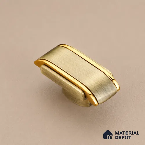 Ottr Zinc Knob HA 00261 C Antique Brass Gold Finish - Standard | 2 Years Warranty