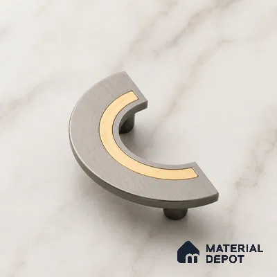 Ottr Aluminium Main Door Handle HA 00281 K Stainless Steel PVD Gold Finish - 100x200mm | 2 Years Warranty