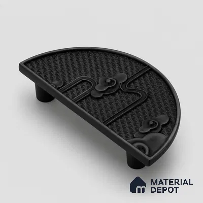 Ottr Zinc Main Door Handle HA 00284 D Black Finish - 160mm | 2 Years Warranty