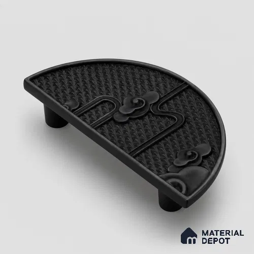 Ottr Zinc Main Door Handle HA 00284 D Black Finish - 160mm | 2 Years Warranty