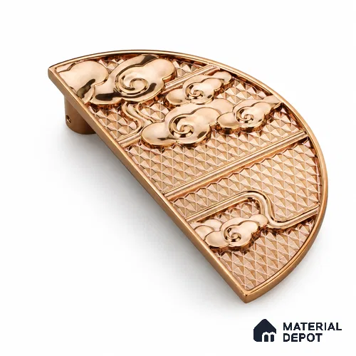 Ottr Zinc Main Door Handle HA 00284 C PVD Rose Gold Finish - 160mm | 2 Years Warranty