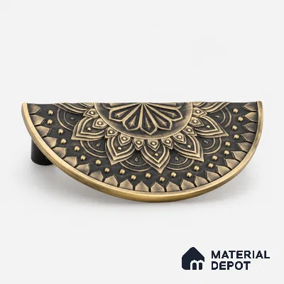 Ottr Zinc Main Door Handle HA 00285 Antique Brass Finish - 160mm | 2 Years Warranty