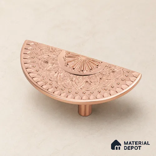 Ottr Zinc Main Door Handle HA 00285 C PVD Rose Gold Finish - 160mm | 2 Years Warranty