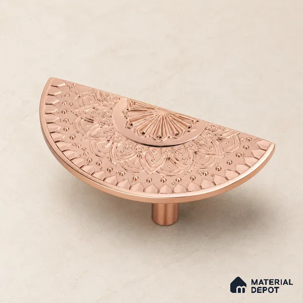 Ottr Zinc Main Door Handle HA 00285 C PVD Rose Gold Finish - 160mm | 2 Years Warranty