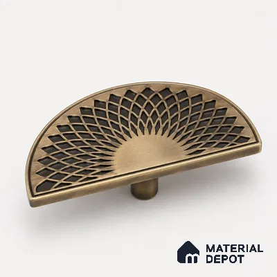 Ottr Zinc Main Door Handle HA 00286 D Antique Brass Finish - 96mm | 2 Years Warranty