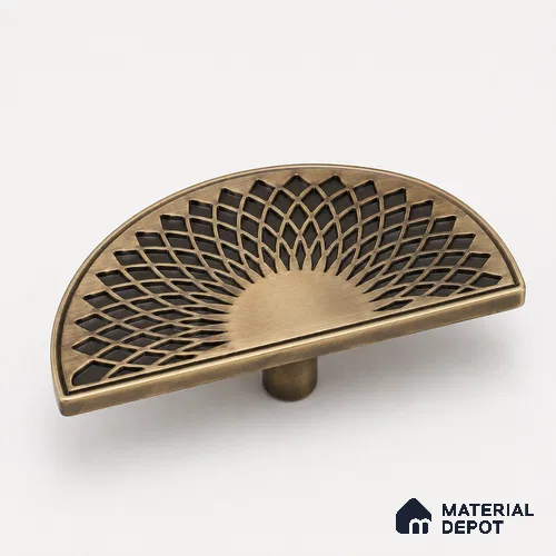 Ottr Zinc Main Door Handle HA 00286 D Antique Brass Finish - 96mm | 2 Years Warranty