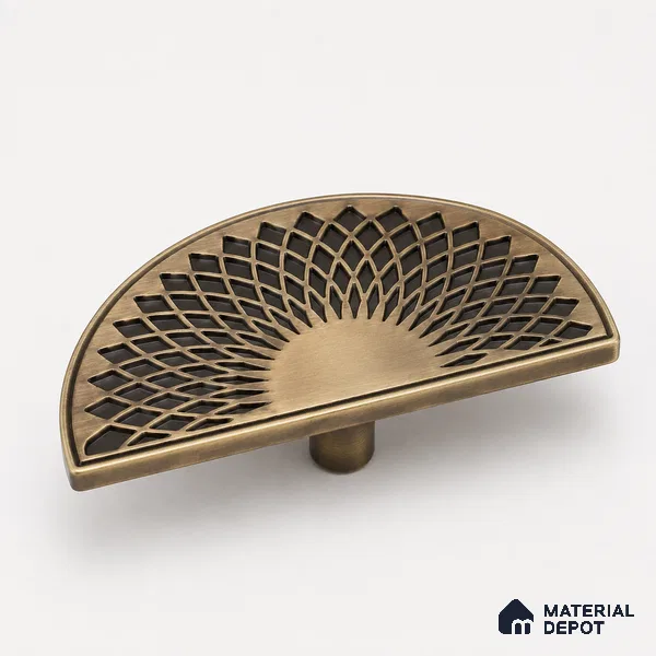 Ottr Zinc Main Door Handle HA 00286 D Antique Brass Finish - 96mm | 2 Years Warranty