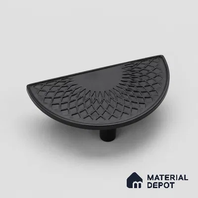 Ottr Zinc Main Door Handle HA 00286 C Black Finish - 224mm | 2 Years Warranty