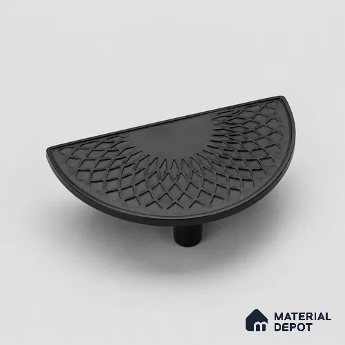 Ottr Zinc Main Door Handle HA 00286 C Black Finish - 224mm | 2 Years Warranty