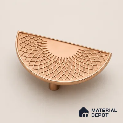 Ottr Zinc Main Door Handle HA 00286 K PVD Rose Gold Finish - 160mm | 2 Years Warranty