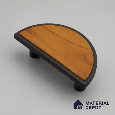 Ottr Aluminium Main Door Handle HA 00289 Black Wood Finish - 75x150mm | 2 Years Warranty