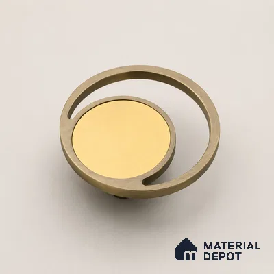 Ottr Aluminium Main Door Handle HA 00291 G Stainless Steel PVD Gold Finish - 100mm | 2 Years Warranty