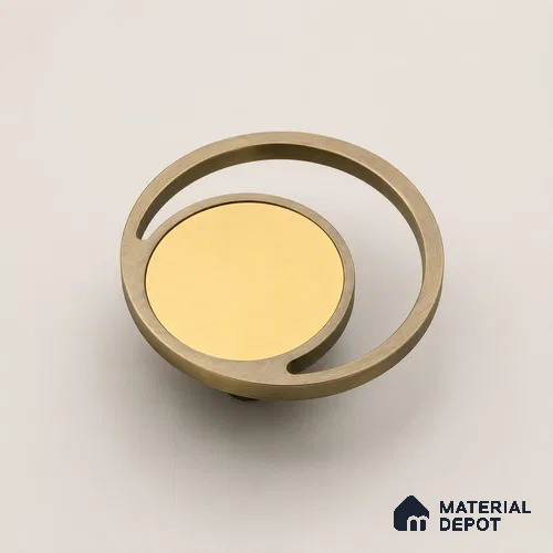 Ottr Aluminium Main Door Handle HA 00291 G Stainless Steel PVD Gold Finish - 100mm | 2 Years Warranty