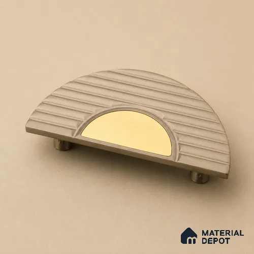 Ottr Aluminium Main Door Handle HA 00293 H Green PVD Gold Finish - 100x200mm | 2 Years Warranty