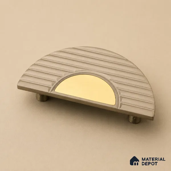 Ottr Aluminium Main Door Handle HA 00293 G Green PVD Gold Finish - 75x150mm | 2 Years Warranty