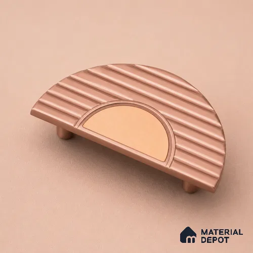 Ottr Aluminium Main Door Handle HA 00293 F Rose Gold PVD Rose Gold Finish - 100x200mm | 2 Years Warranty