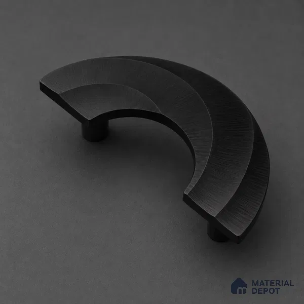 Ottr Aluminium Main Door Handle HA 00294 B Black Finish - 100x200mm | 2 Years Warranty
