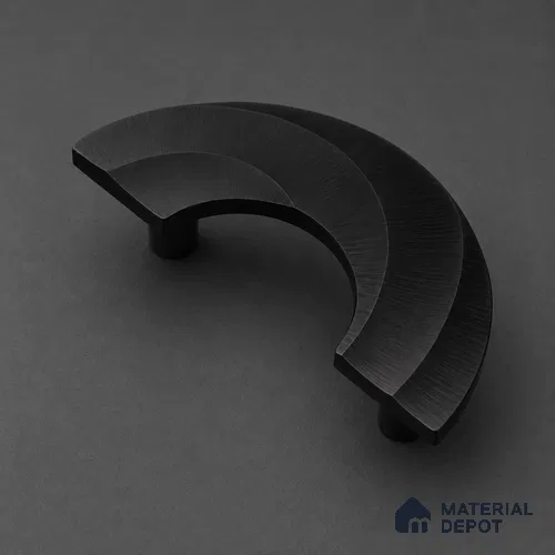 Ottr Aluminium Main Door Handle HA 00294 Black Finish - 75x150mm | 2 Years Warranty
