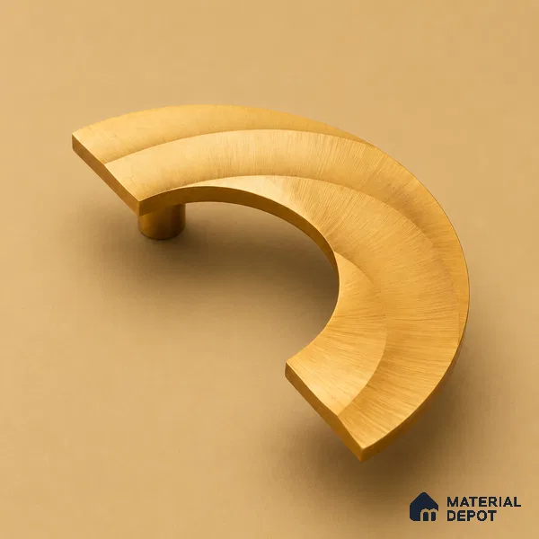 Ottr Aluminium Main Door Handle HA 00294 E PVD Gold Finish - 75x150mm | 2 Years Warranty