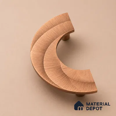 Ottr Aluminium Main Door Handle HA 00294 G PVD Rose Gold Finish - 75x150mm | 2 Years Warranty