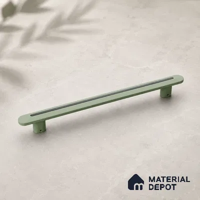 Ottr Zinc Main Door Handle HA 00262 D Green Black Finish - 400mm | 2 Years Warranty