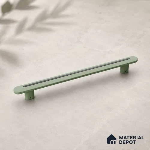 Ottr Zinc Main Door Handle HA 00262 D Green Black Finish - 400mm | 2 Years Warranty