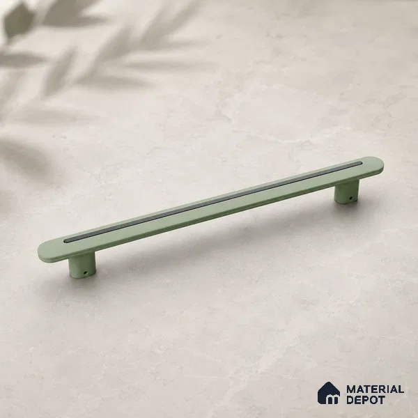 Ottr Zinc Main Door Handle HA 00262 D Green Black Finish - 400mm | 2 Years Warranty