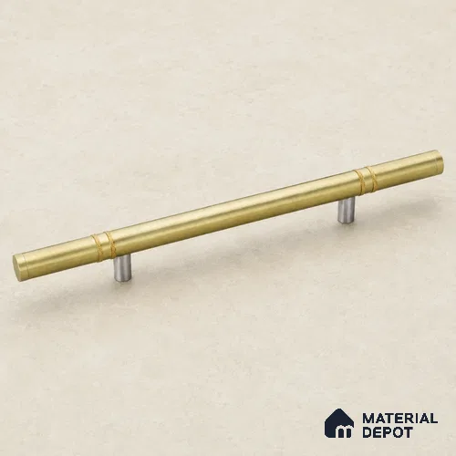 Ottr Stainless Steel Main Door Handle HA 00264 I Antique Brass PVD Gold Finish - 300mm | 2 Years Warranty