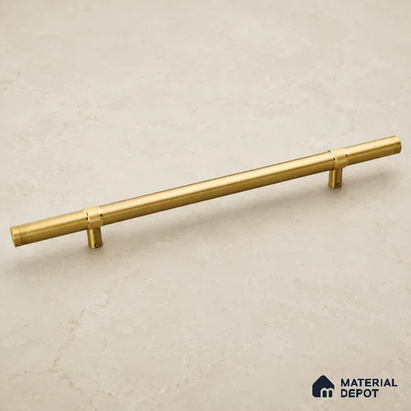 Ottr Stainless Steel Main Door Handle HA 00265 I PVD Gold Dual Tone Finish - 600mm | 2 Years Warranty