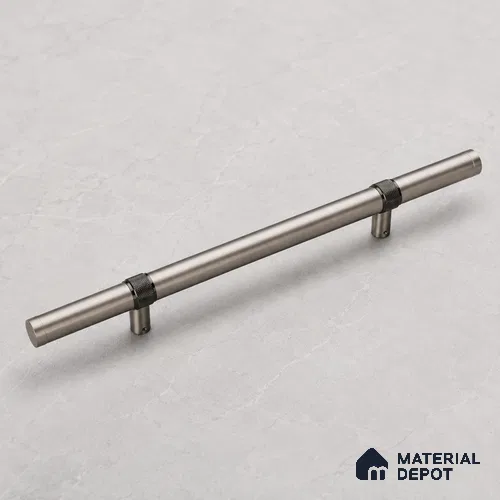 Ottr Stainless Steel Main Door Handle HA 00265 D PVD Gunmetal Black Black Finish - 300mm | 2 Years Warranty