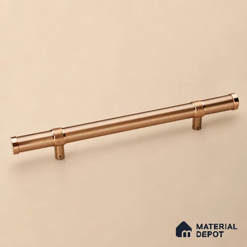 Ottr Stainless Steel Main Door Handle HA 00265 B PVD Rose Gold Dual Tone Finish - 450mm | 2 Years Warranty