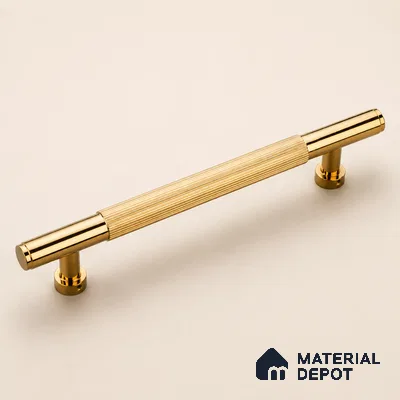Ottr Aluminium Main Door Handle HA 00268 H PVD Gold Finish - 600mm | 2 Years Warranty