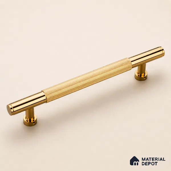Ottr Aluminium Main Door Handle HA 00268 H PVD Gold Finish - 600mm | 2 Years Warranty
