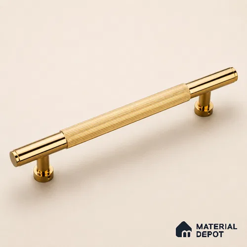 Ottr Aluminium Main Door Handle HA 00268 I PVD Gold Finish - 900mm | 2 Years Warranty