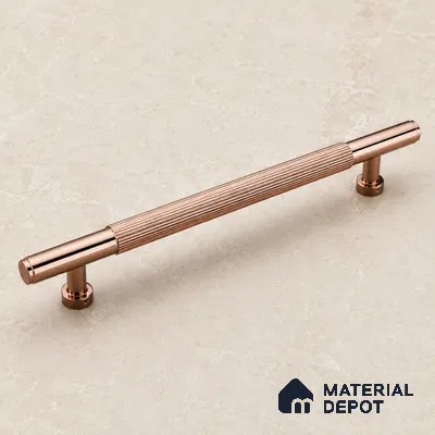 Ottr Aluminium Main Door Handle HA 00268 C PVD Rose Gold Finish - 600mm | 2 Years Warranty