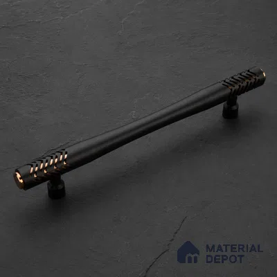 Ottr Aluminium Main Door Handle HA 00270 P Black PVD Rose Gold Finish - 900mm | 2 Years Warranty