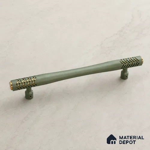 Ottr Aluminium Main Door Handle HA 00270 J Green PVD Gold Finish - 450mm | 2 Years Warranty