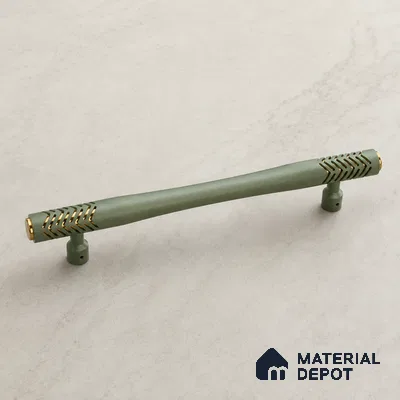 Ottr Aluminium Main Door Handle HA 00270 K Green PVD Gold Finish - 600mm | 2 Years Warranty
