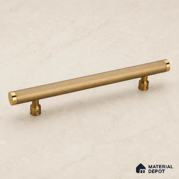 Ottr Aluminium Main Door Handle HA 00272 Q Antique Brass Gold Finish - 450mm | 2 Years Warranty