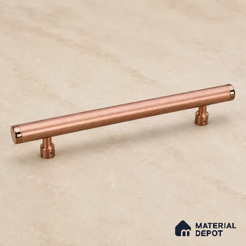 Ottr Aluminium Main Door Handle HA 00272 H Rose Gold Dual Tone Finish - 600mm | 2 Years Warranty